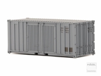 Hädl 711002-09 - TT -  20 Fuß Postcontainer, DR - grau